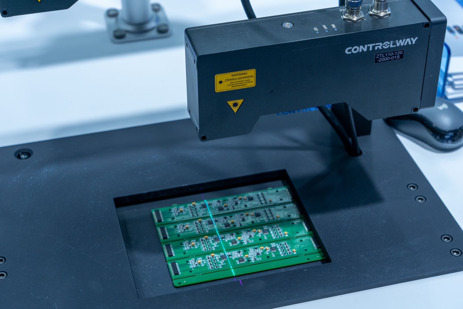 Camera optical checking production line